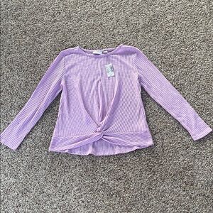 The Children's Place Lilac Ribbed Long Sleeve Top